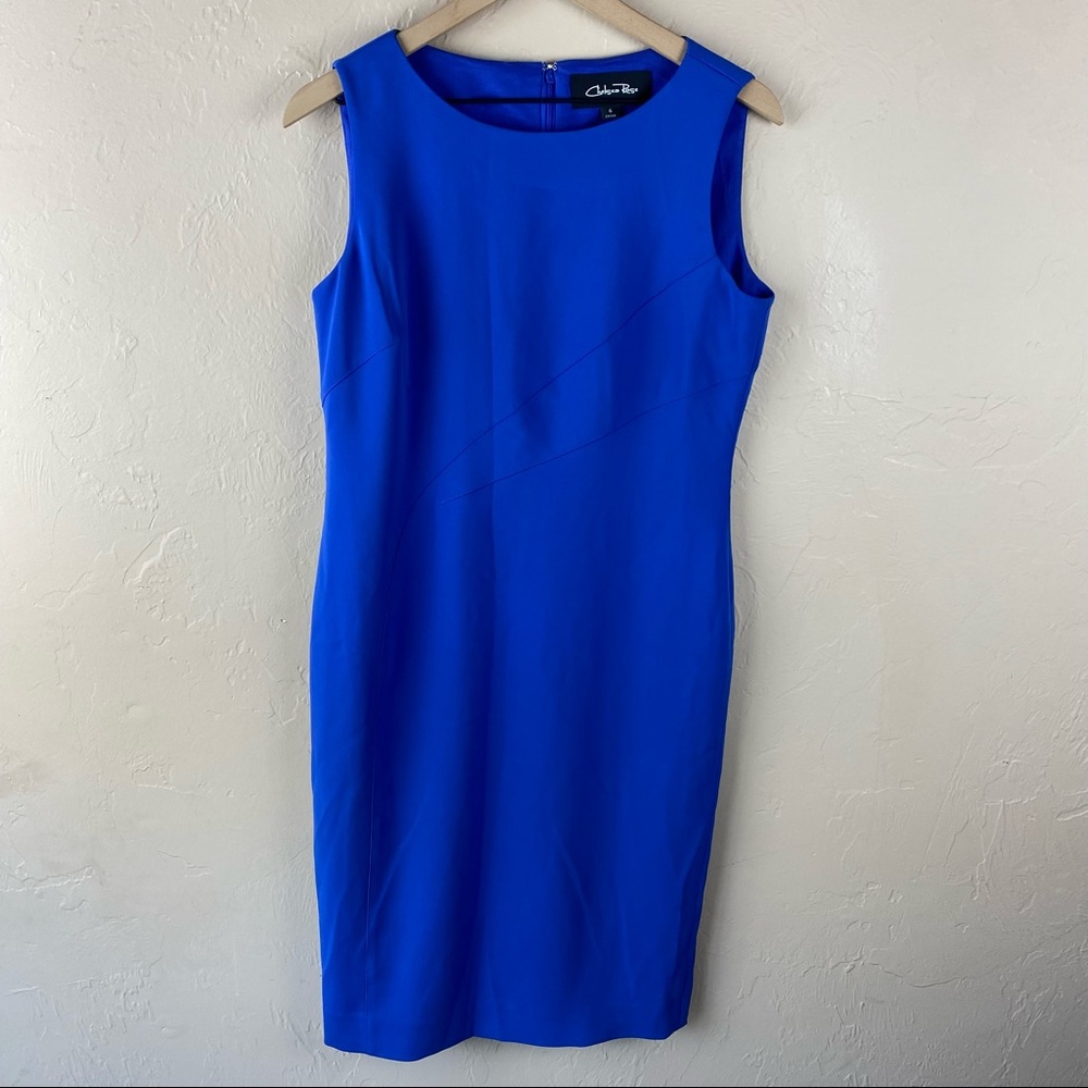 Chelsea Rose Blue Sleeveless Sheath Dress NWT size 6